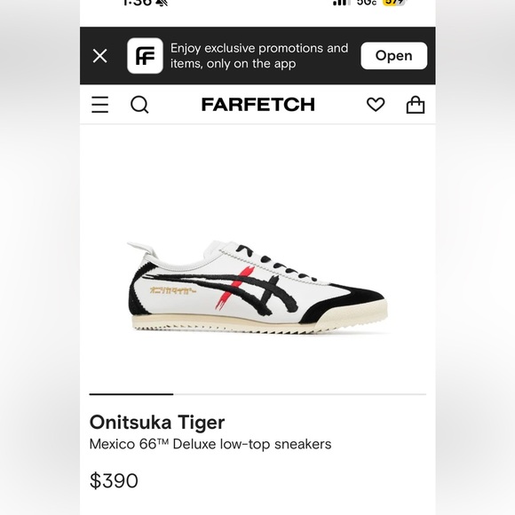 MEXICO 66 DELUXE style embroidered Onitsuka Tiger in Japanese Katakana character - Picture 8 of 8